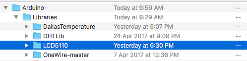 arduino-library-directory-structure