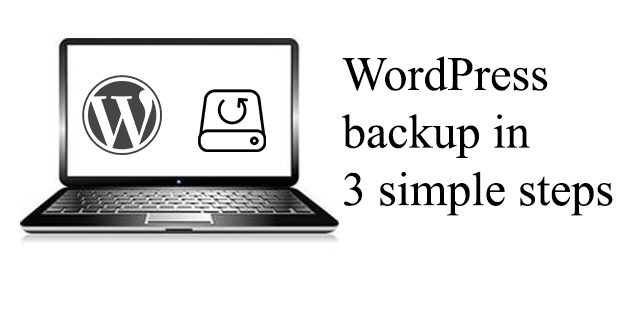 wordpress backup in 3 simple steps