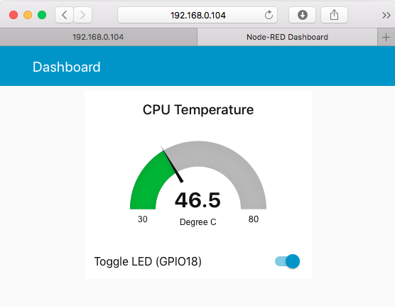 simple gpio dashboard