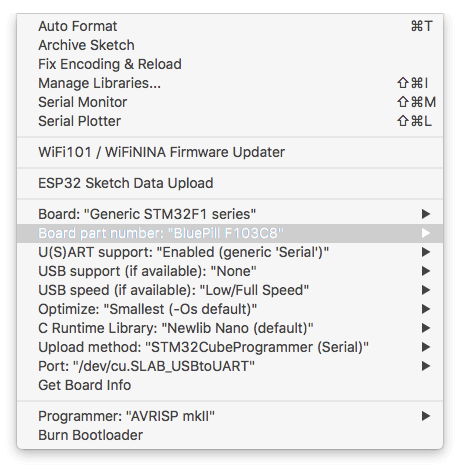 Programming STM32 Based Boards with the Arduino IDE 