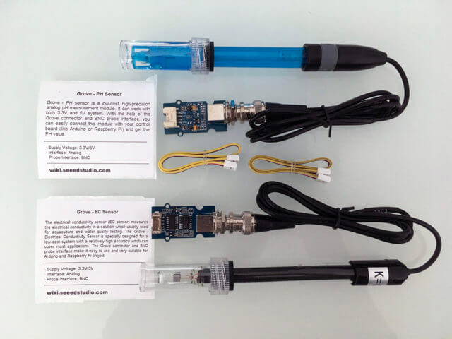 Seeed Studio pH and EC sensor kits