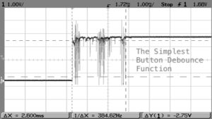 The simplest button debounce function