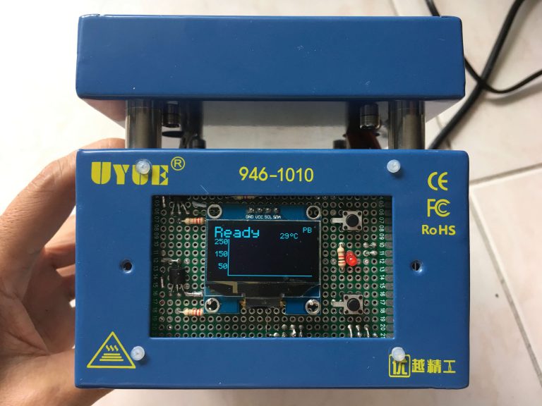 Solder Reflow Hot-plate front panel