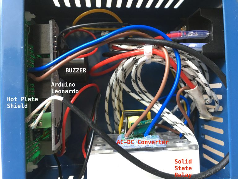 Wiring inside the Solder Reflow Hot-plate