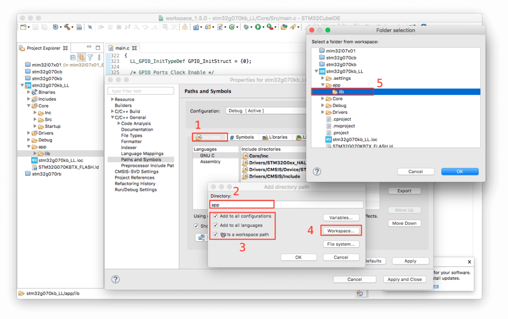 Add project lib folder to Include tab