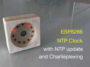 ESP8266 NTP Clock with NTP update and Charlieplexing