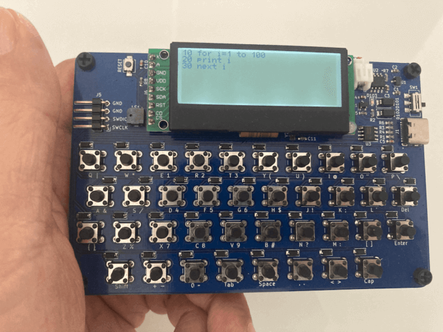 PalmTop - STM32G070-based Handheld