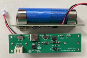 18650 battery charger PCB with load sharing and buck/boost converter